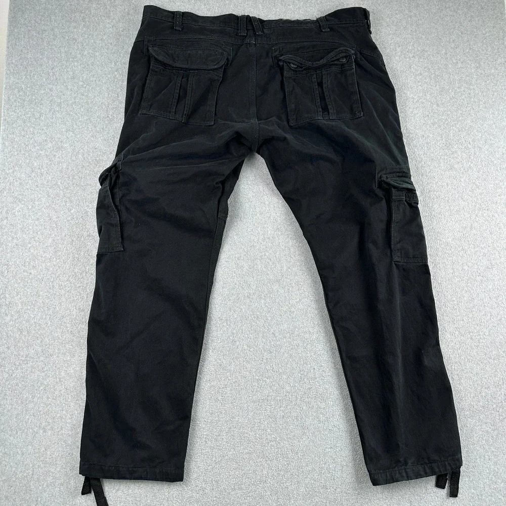Jordan Craig Cargo Pants Men 42/34 Black 5656M.2 Cotton Utility Tactical Pockets